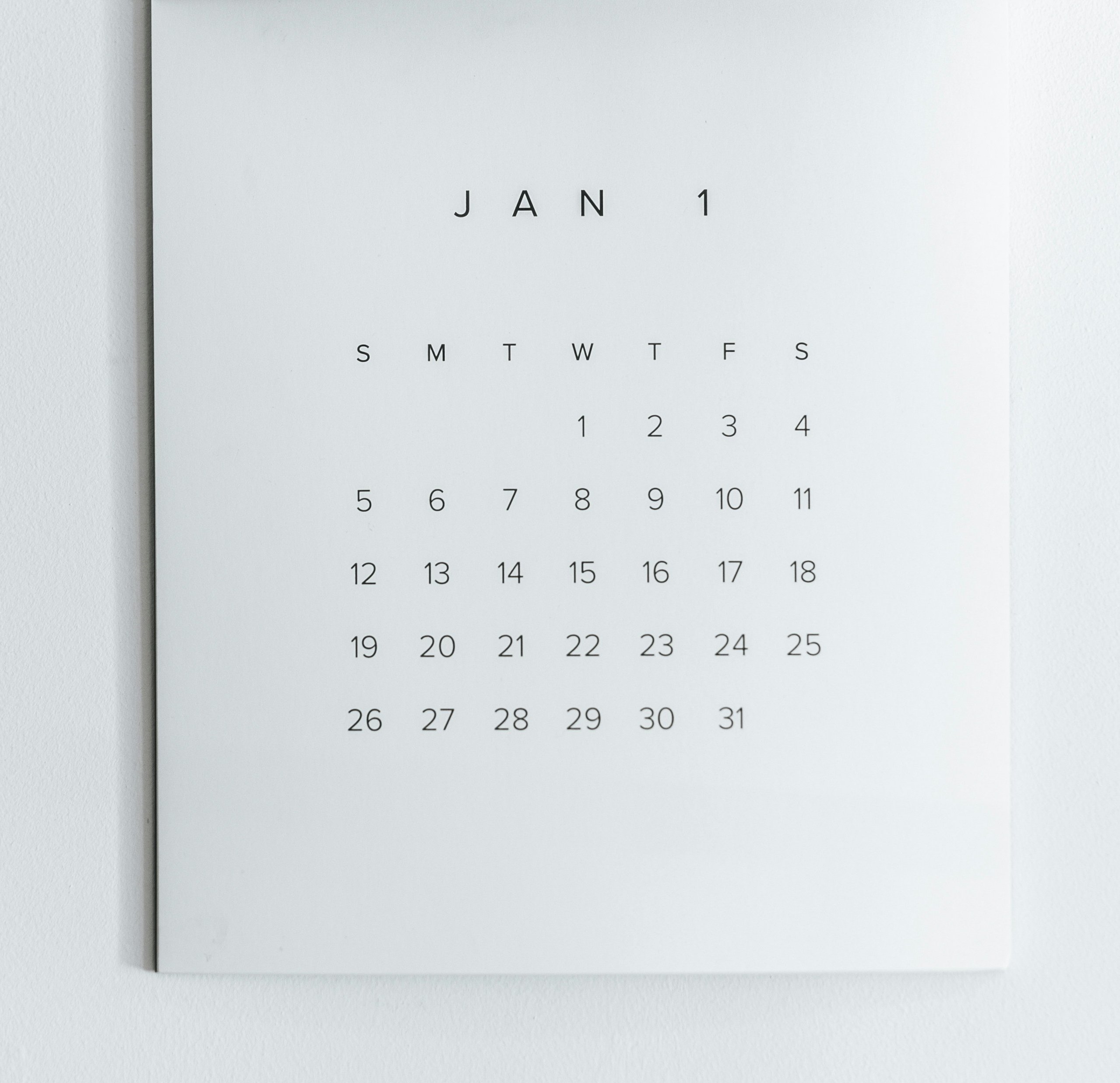 Calendar by Nathan Dumlao on Unsplash